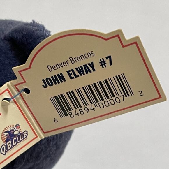 Limited Treasures Pro Bears Denver Broncos John Elway #7 Stuffed Bear NWT - Picture 6 of 11